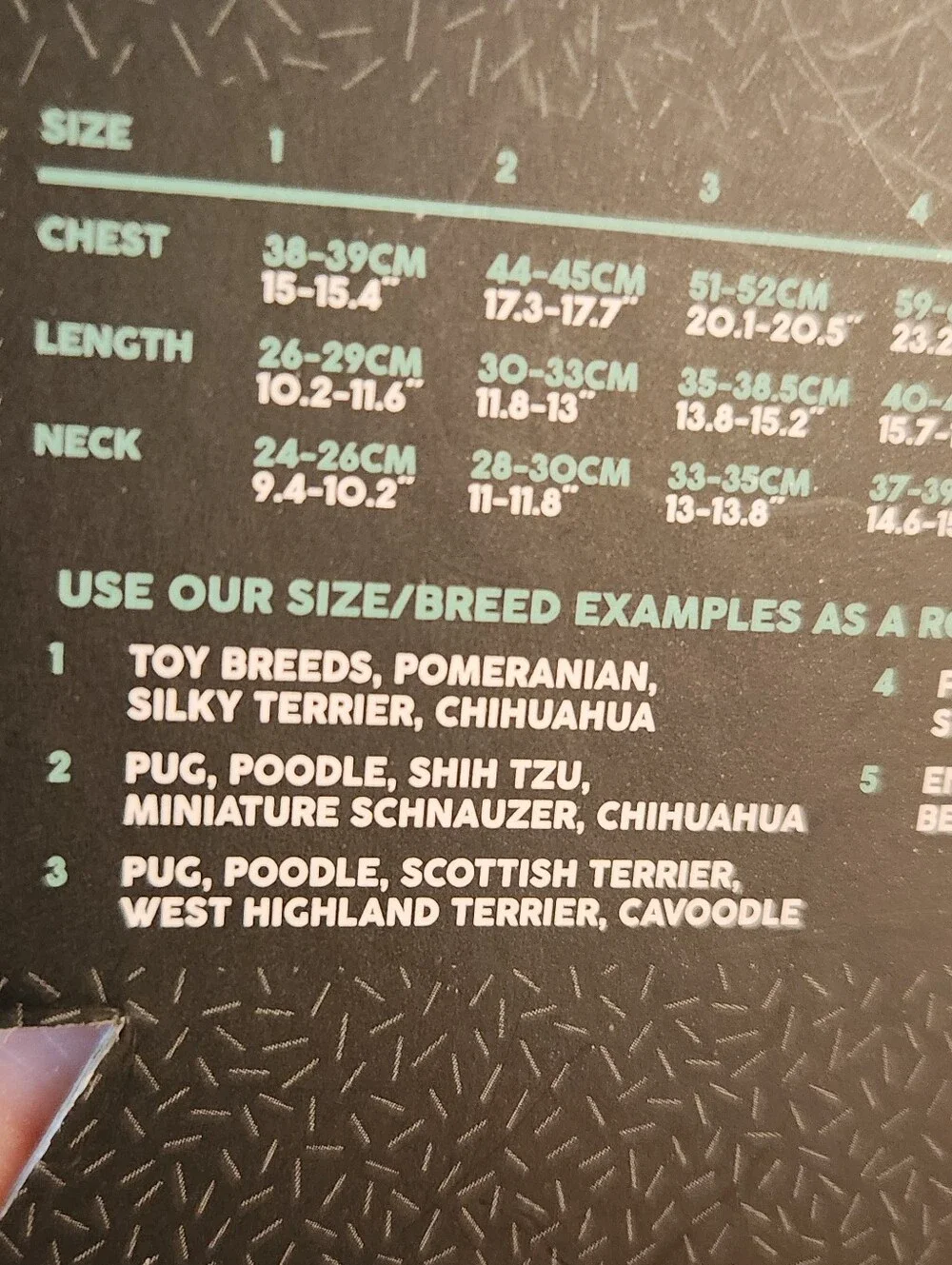 Fuzzyard sizing breed